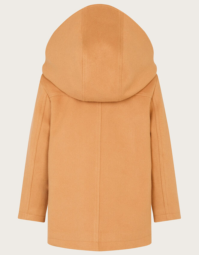 Hooded Duffle Coat, Camel (CAMEL), large