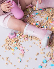 Grass and Air Colour-Revealing Wellies, Pink (PALE PINK), large