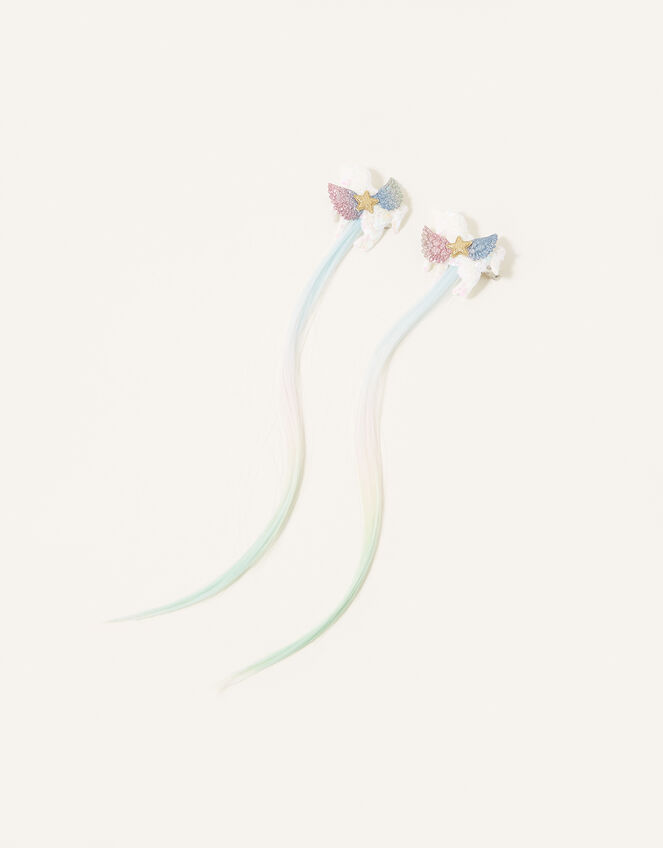 Unicorn Faux Hair Clips, , large