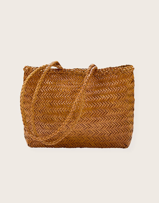 Ellyla Ari Woven Leather Tote Bag, , large