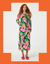 Fabienne Chapot Emile Fruit Print Midi Dress, Multi (MULTI), large