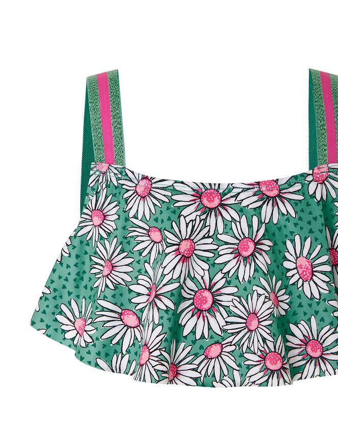 Daisy Print Bikini Set, Green (GREEN), large