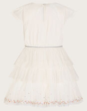 Disco Bow Dress, Ivory (IVORY), large