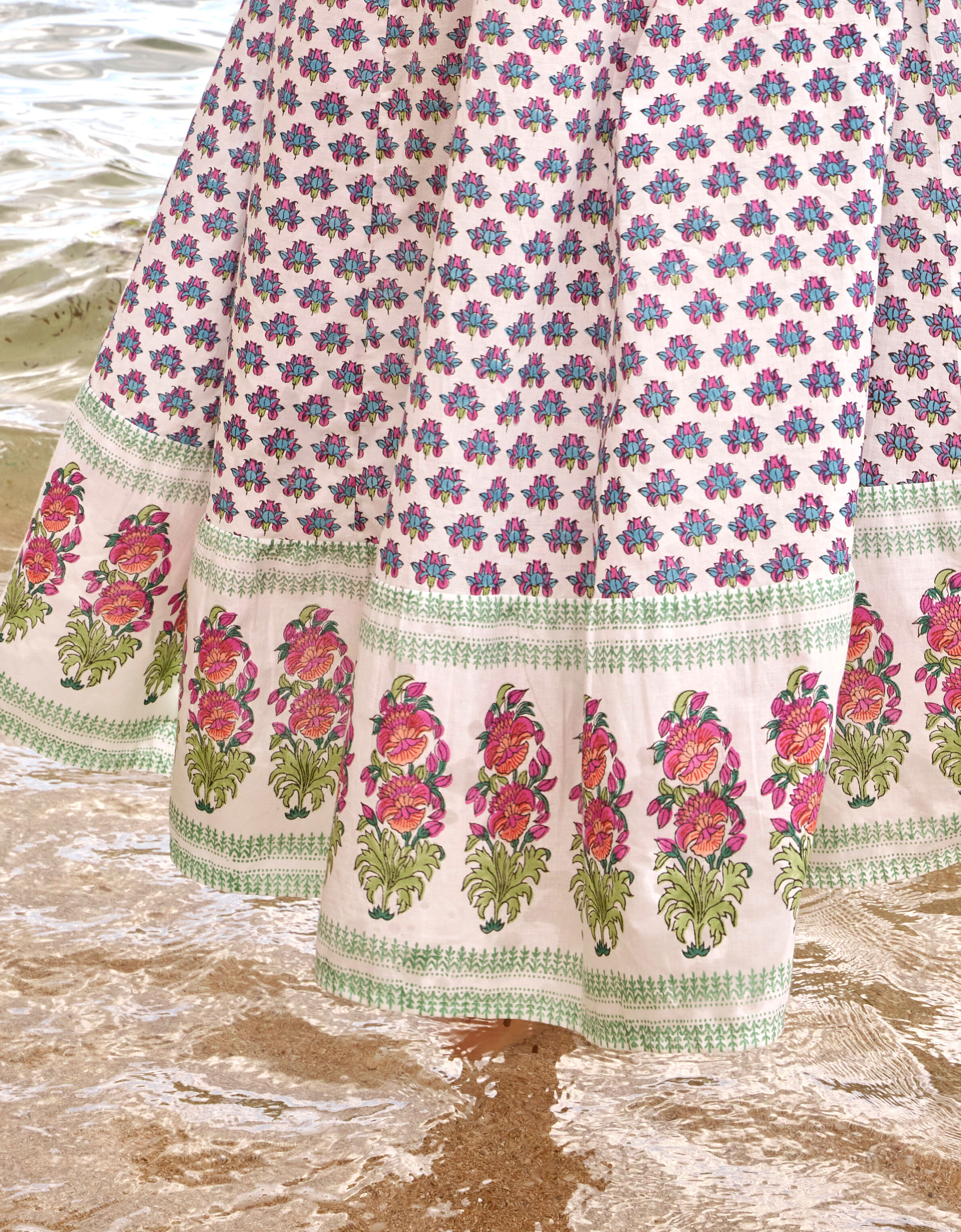 Monsoon selene block top print dress