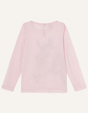 Long Sleeve Horse Head T-Shirt, Pink (PINK), large