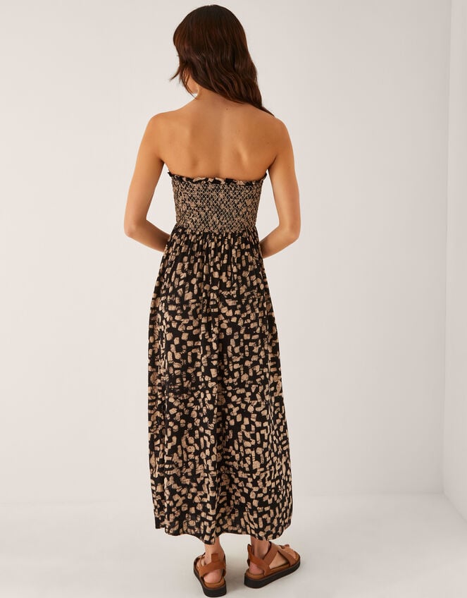 Ania Geometric Bandeau Dress, Black (BLACK), large