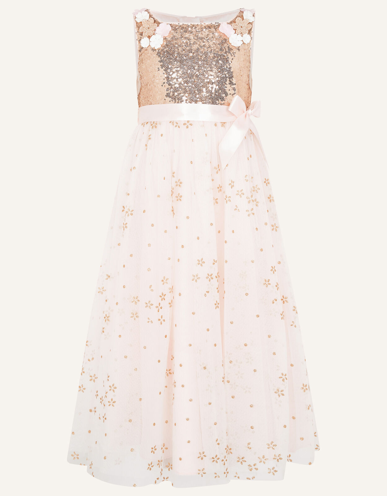 Monsoon gold sequin maxi dress online