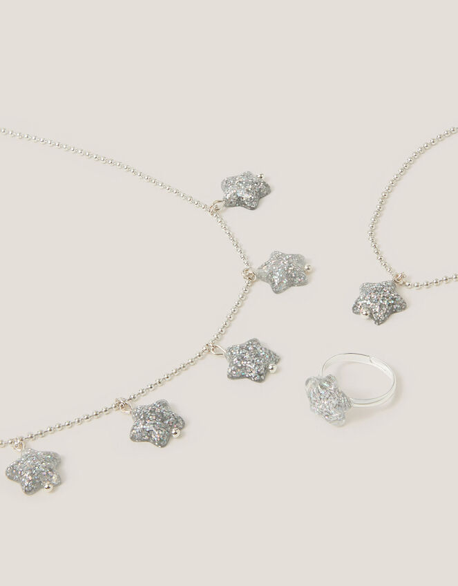 Glitter Star Jewellery Set, , large