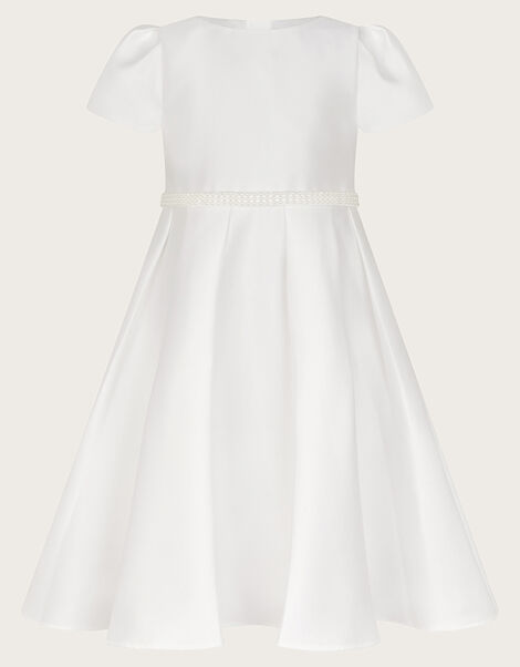 Henrietta Pearl Belt Dress, Ivory (IVORY), large