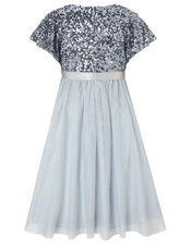 Truth Sequin Sparkle Maxi Dress, Blue (BLUE), large