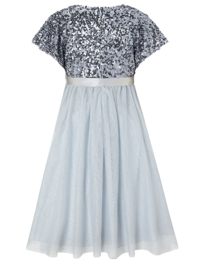 Truth Sequin Sparkle Maxi Dress, Blue (BLUE), large