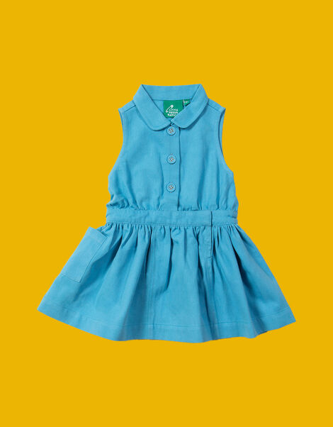 Little Green Radicals Pinafore Dress, Blue (BLUE), large
