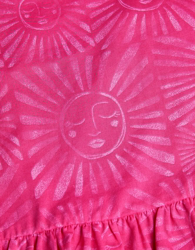 Sun Print Frilly Top, Pink (PINK), large