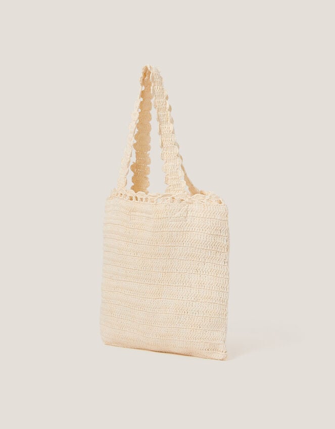 Crochet Tote Bag, , large