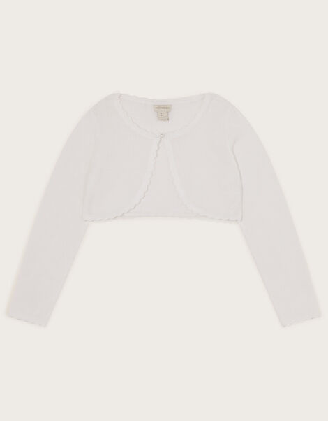 Niamh Glitter Cardigan, White (WHITE), large