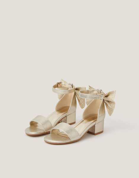 Two-Part Bow Heels, Gold (GOLD), large