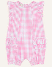 Baby Ruffle Side Romper, Pink (PINK), large