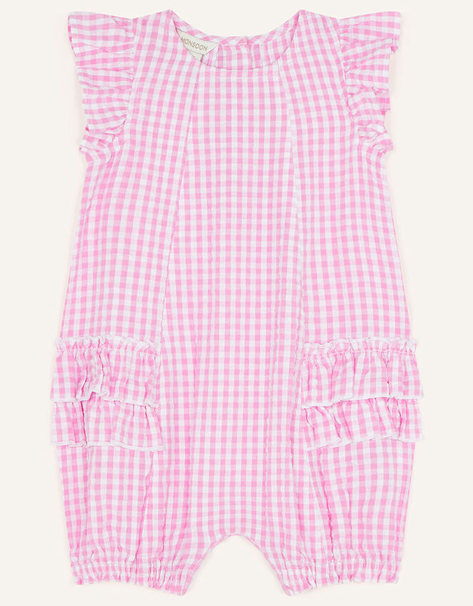 Baby Ruffle Side Romper, Pink (PINK), large