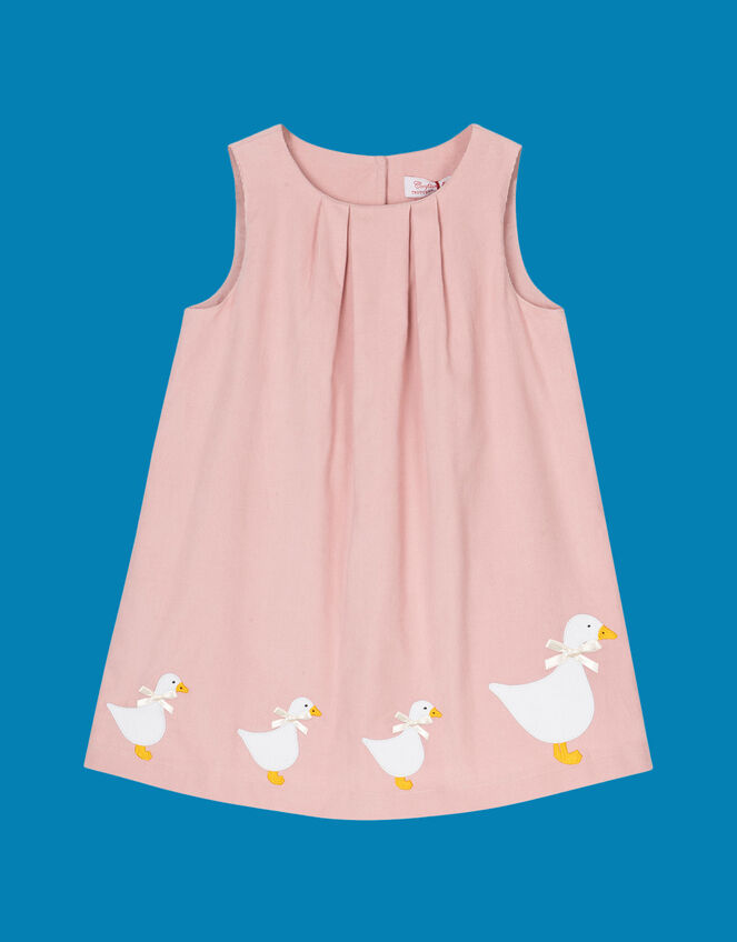 Trotters Jemima Corduroy Pinafore Dress, Pink (PINK), large