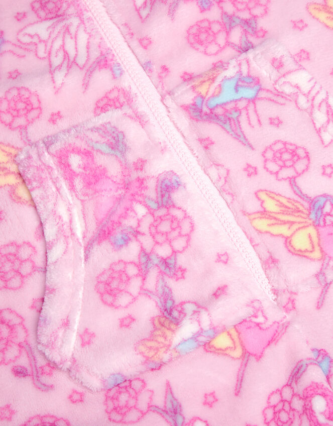 Fairy Print Fleece Onesie, Pink (PINK), large