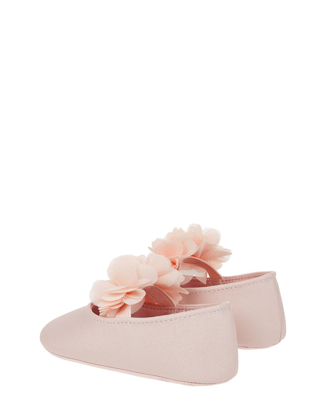 Baby Macaroon Corsage Booties, Pink (PALE PINK), large