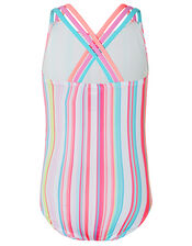 Sameria Stripe Swimsuit with Recycled Polyester, Multi (MULTI), large
