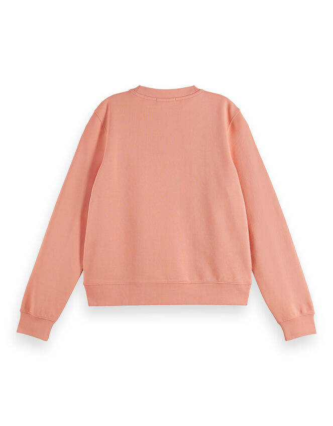 Scotch & Soda Heart Graphic Sweatshirt, Orange (PEACH), large