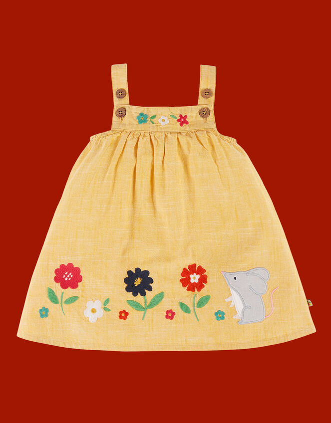 Frugi Hollie Dress, Yellow (MUSTARD), large