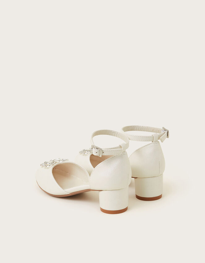 Gemstone Butterfly Two-Part Heels, Ivory (IVORY), large