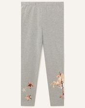 Sequin Unicorn Leggings, Grey (CHARCOAL), large