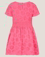 Floral Print Terry Dress, Pink (PINK), large