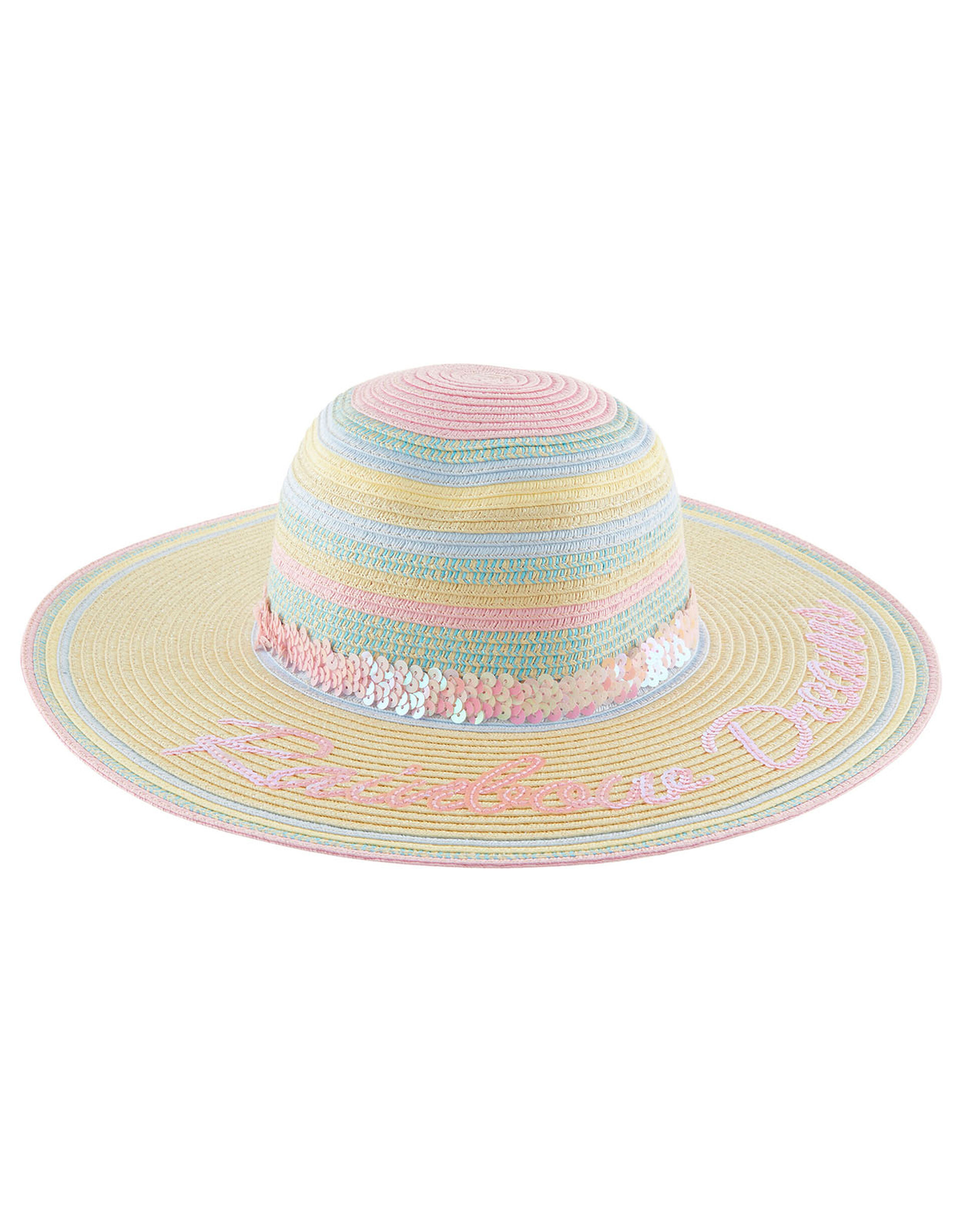 Rainbow Dreams Sequin Floppy Hat, Multi (MULTI), large