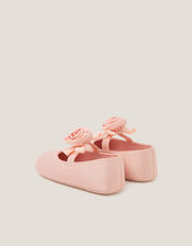 Baby Rosette Booties, Pink (PINK), large