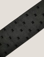 30 Denier Semi-Sheer Bow Tights, Black (BLACK), large