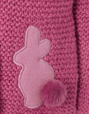 Baby Bunny Chunky Knit Cardigan, Pink (PINK), large