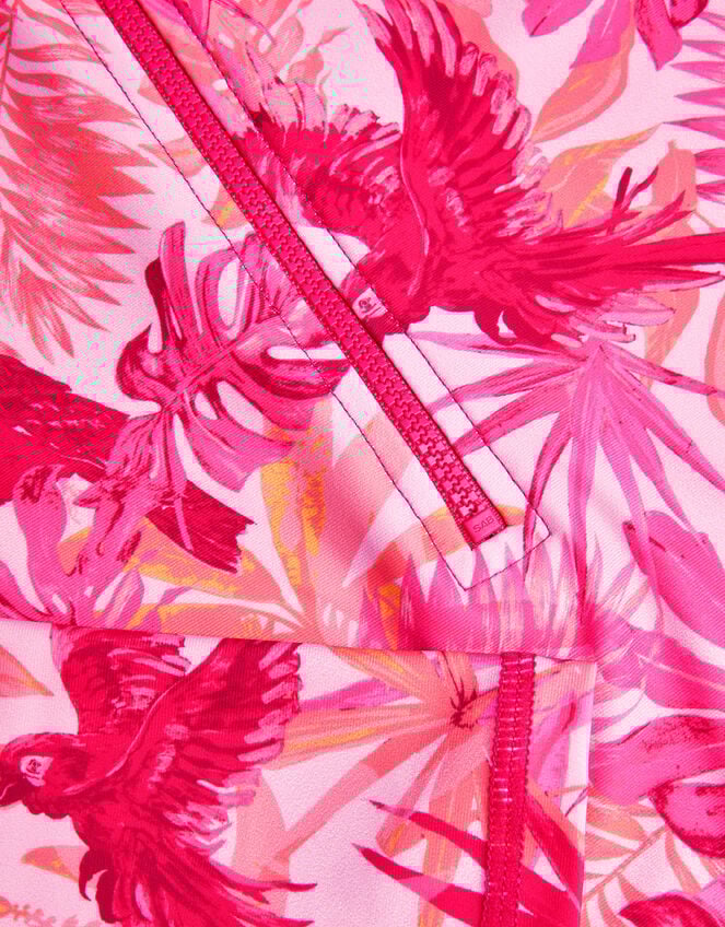 Birds Of Paradise UPF50 Long Sleeve Swimsuit, Pink (PINK), large
