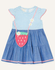 Baby Strawberry 2-in-1 Dress , Blue (BLUE), large