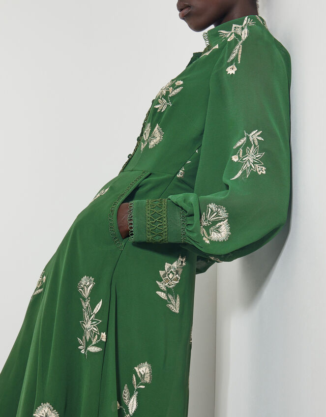 Erica Shirt Dress, Green (GREEN), large