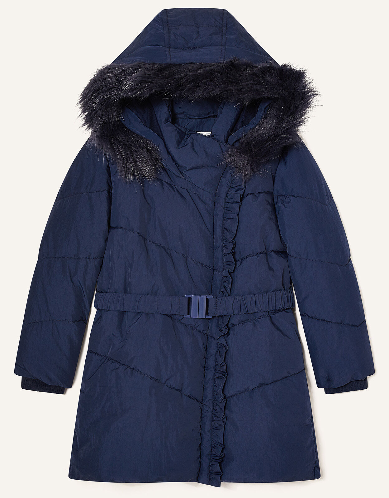 Monsoon ava ruffle coat discount