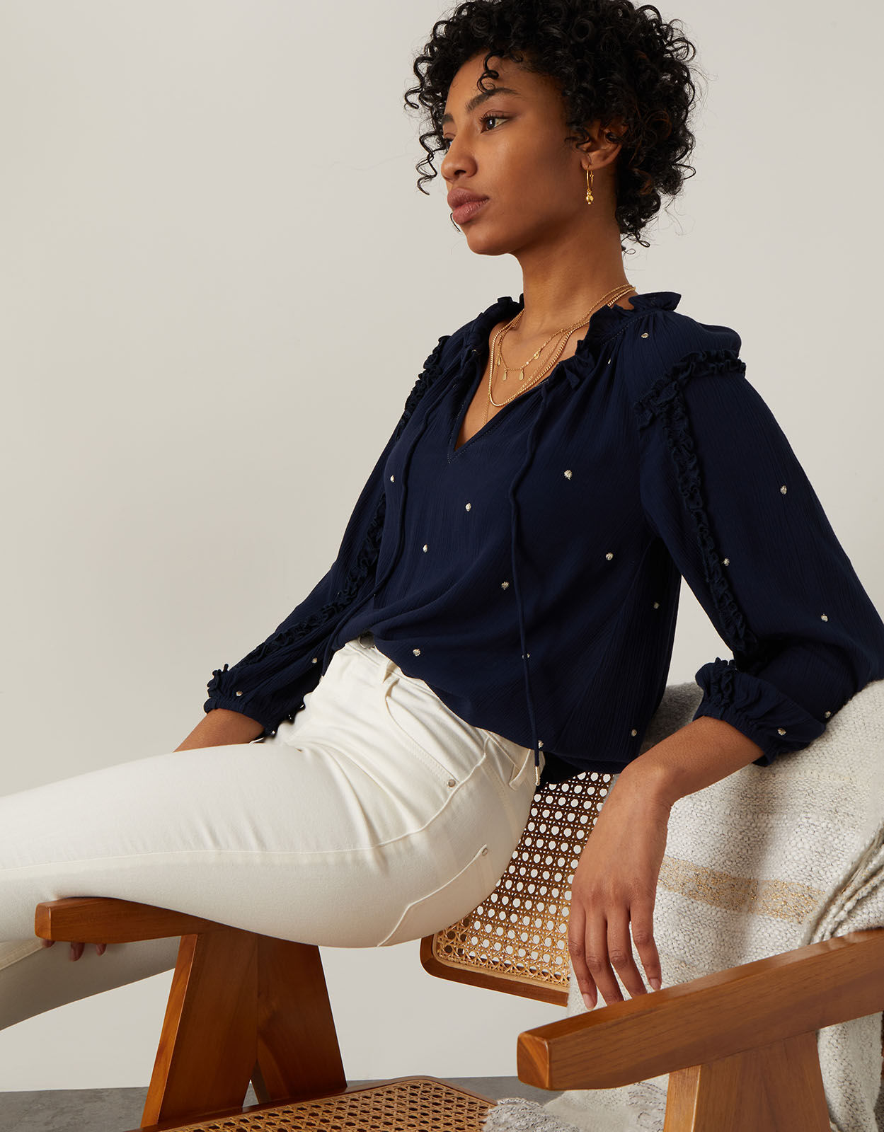 Iris Denim Skinny Jeans with Sustainable Cotton Natural Trousers Leggings Monsoon Global