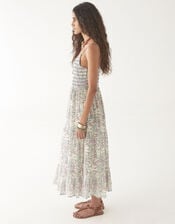 Maison Hotel Lulu Sleeveless Floral Midi Dress, Blue (BLUE), large