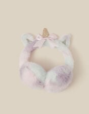 Fluffy Unicorn Earmuffs, , large