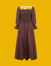 Mirla Beane Teja Dress, Brown (BROWN), large