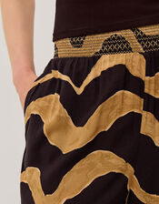 Zahara Print Balloon Pants, Black (BLACK), large