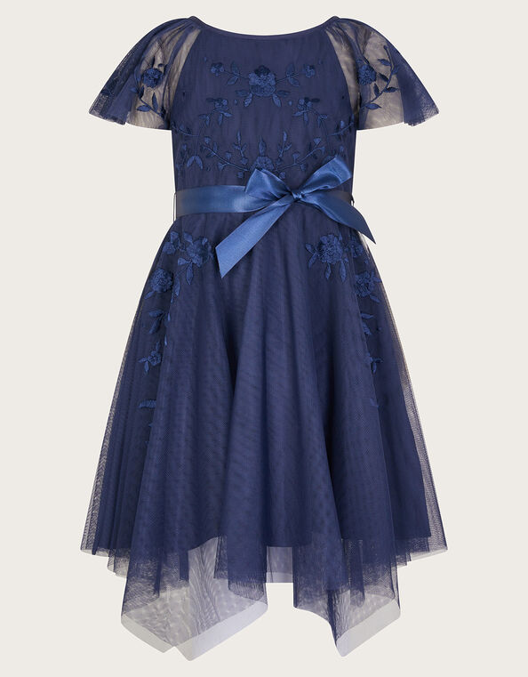 Amelia Embroidered Dress, Blue (NAVY), large