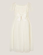 Starla Lace Tulle Dress, Ivory (IVORY), large