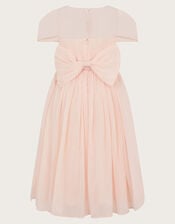 Claire Crinkle Chiffon Dress, Pink (PINK), large