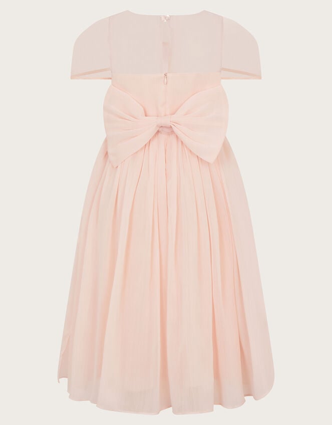 Claire Crinkle Chiffon Dress, Pink (PINK), large