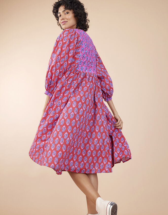 East Sasha Embroidered Floral Print Dress, Pink (PINK), large