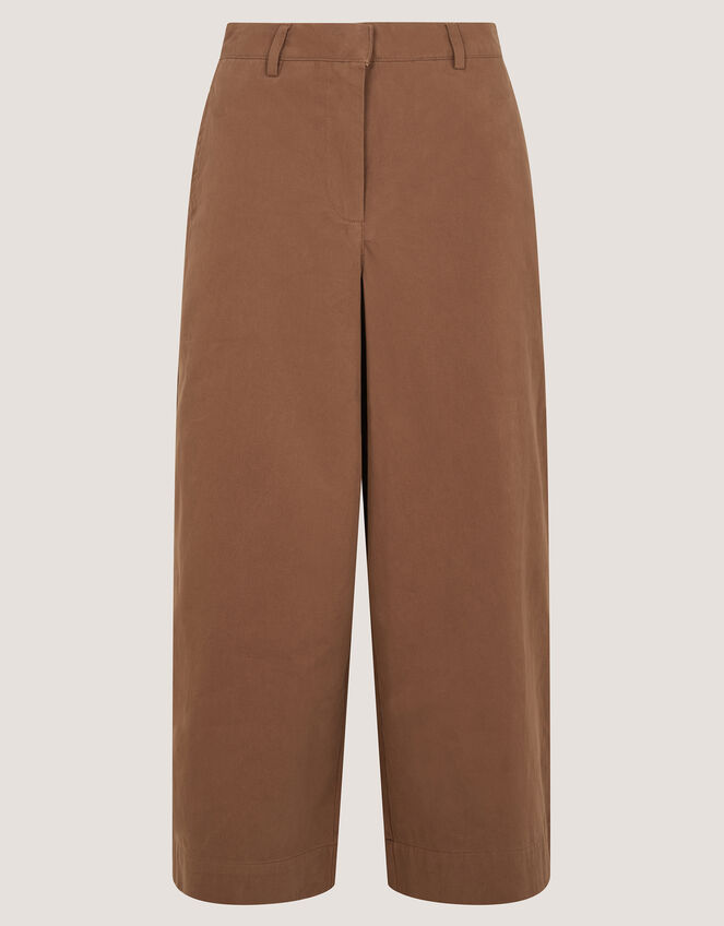 Luna Cropped Wide Leg Trousers, Camel (CAMEL), large